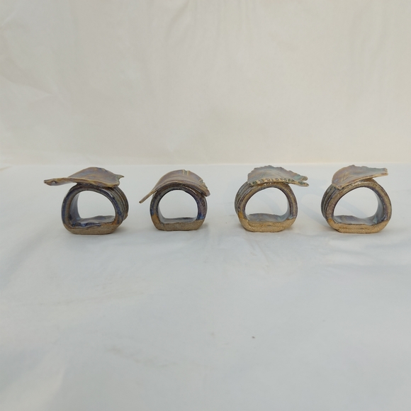 Handmade Pottery Napkin Rings - Picture 4 of 12